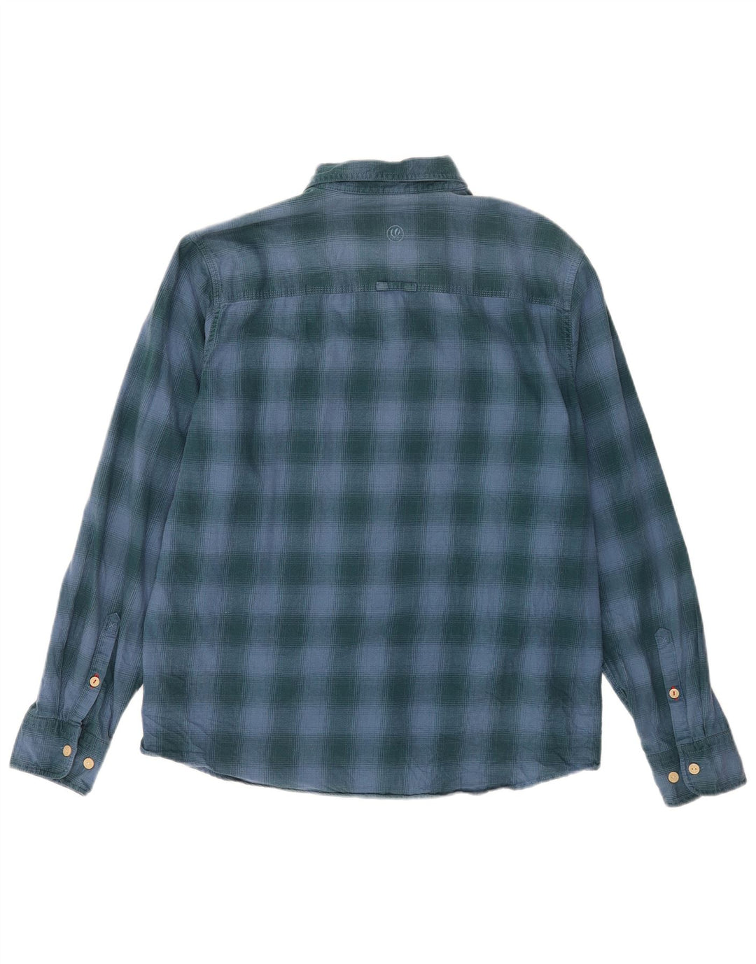 Fat Face Mens Classic Fit Flannel Shirt Large Blue Check Cotton