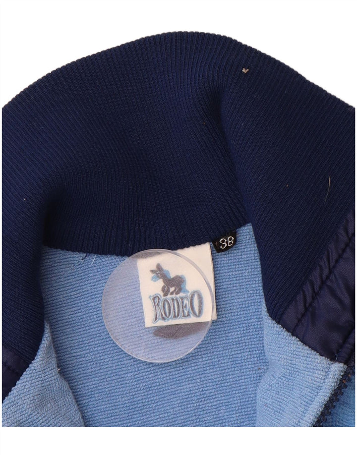 RODEO Womens Tracksuit Top Jacket IT 38 XS Blue Colourblock Polyamide