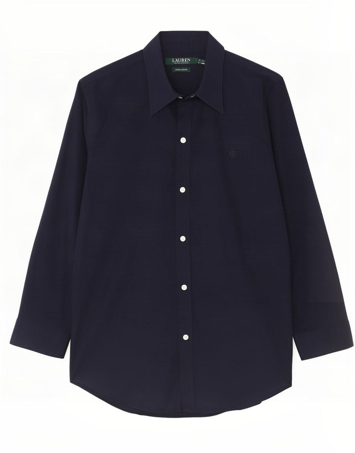 Ralph Lauren Chemise Femme UK 14 Coton Bleu Marine Moyen