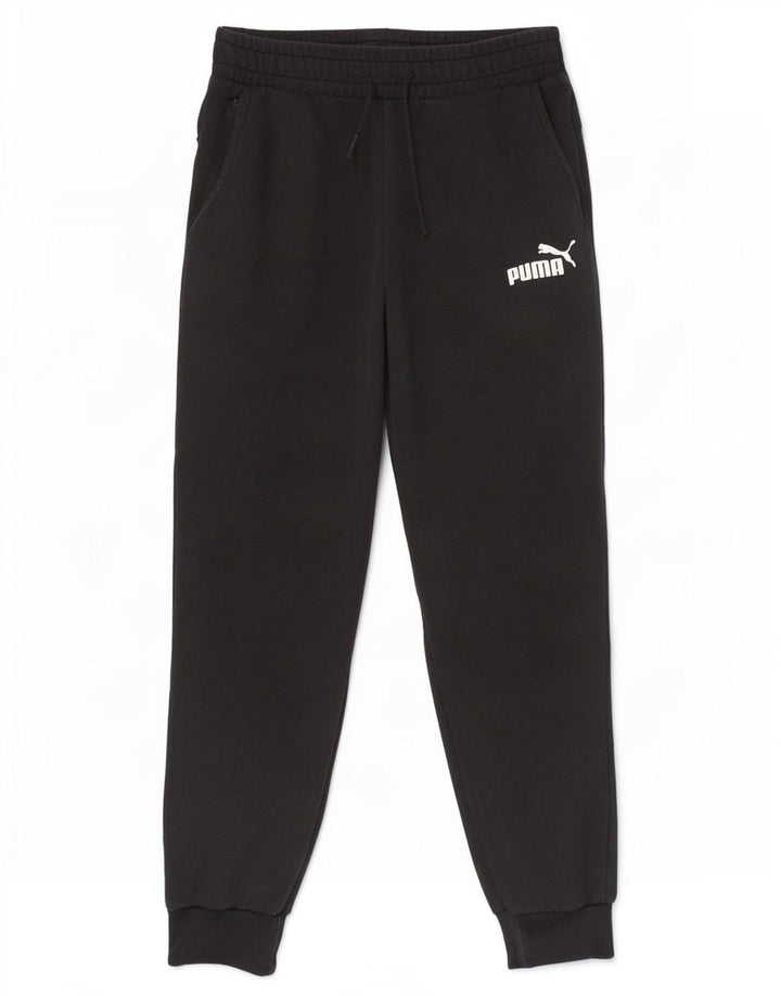 Puma Mens Tracksuit Trousers Joggers Medium Navy Blue Cotton