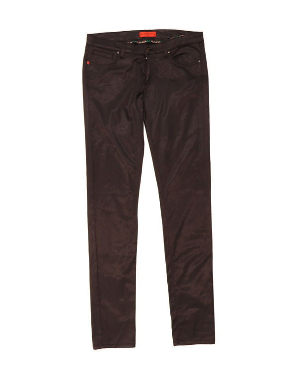 FIORUCCI Womens Slim Casual Trousers W31 L33 Black Cotton