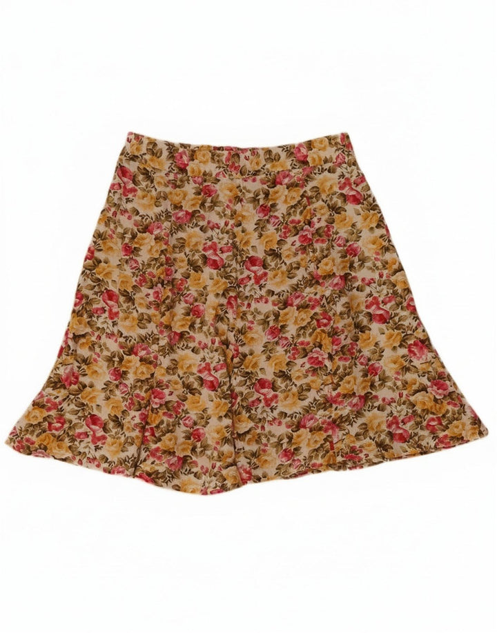 Gonna a trapezio da donna Tracy Evans W28 Rayon floreale multicolore medio