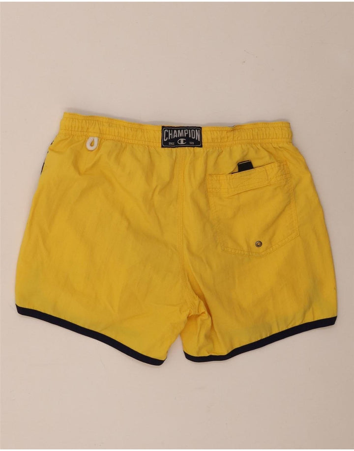 Champion Mens Graphic Swimming Shorts Medium Yellow