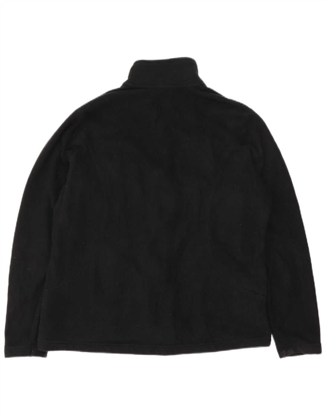 Marks & Spencer Womens Fleece Jacket UK 16 Large Black Polyester