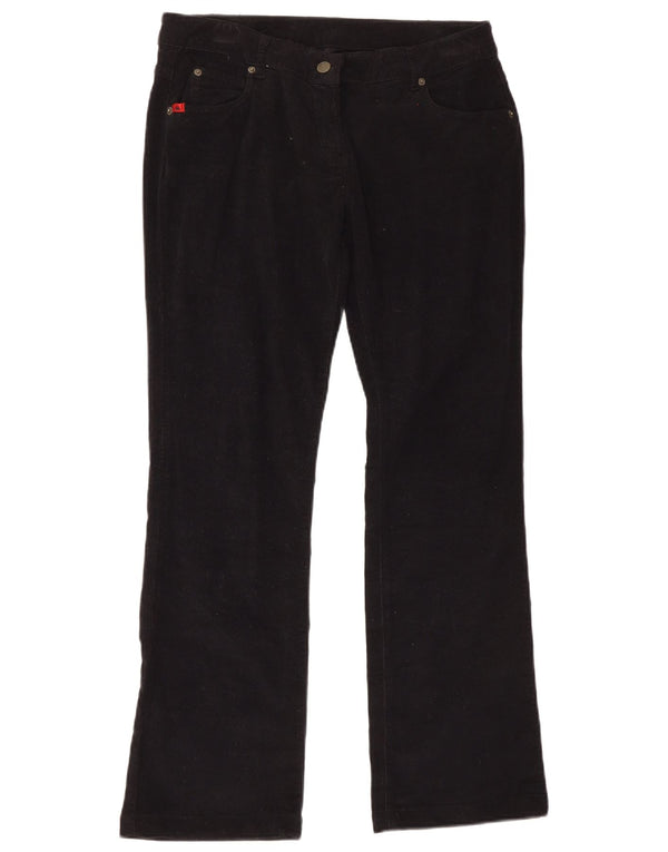 Kappa Damen Cordhose mit perfekter Passform IT 46 Large W36 L30 Schwarz
