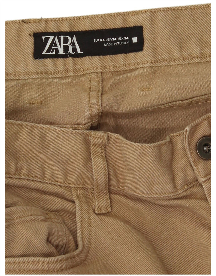 Zara Mens Slim Jeans EU 44 Large W34 L28 Beige