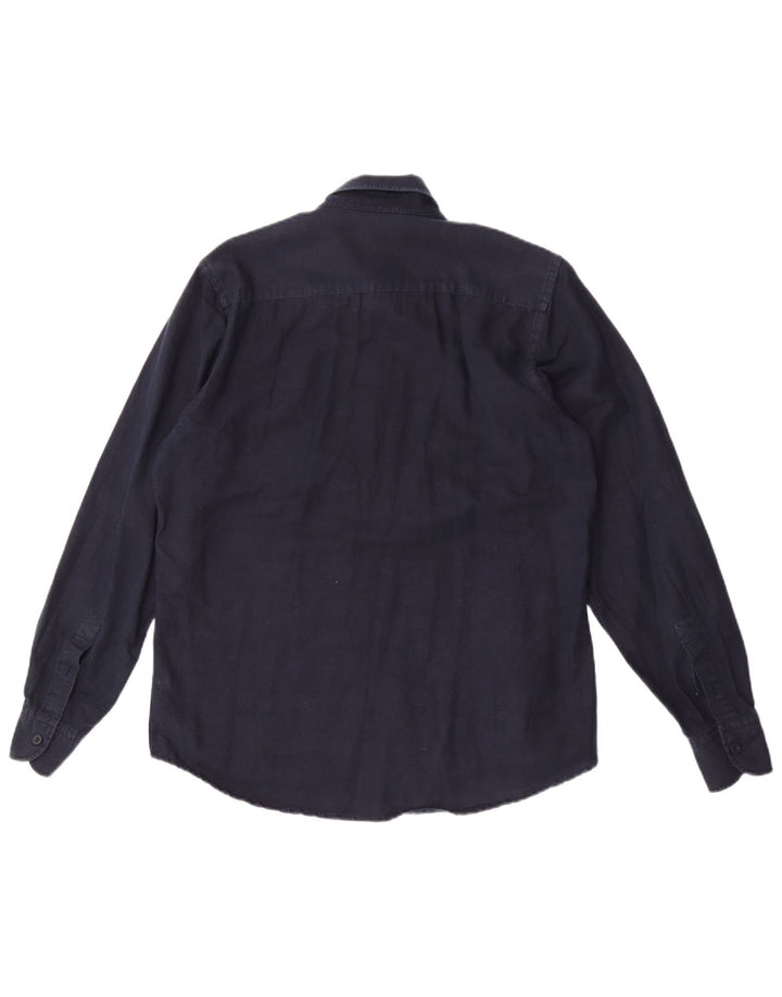 North Sails Mens Shirt Medium Navy Blue Cotton
