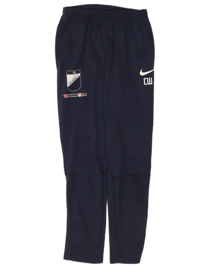 Męskie spodnie dresowe Nike Dri Fit Graphic, średni granatowy poliester