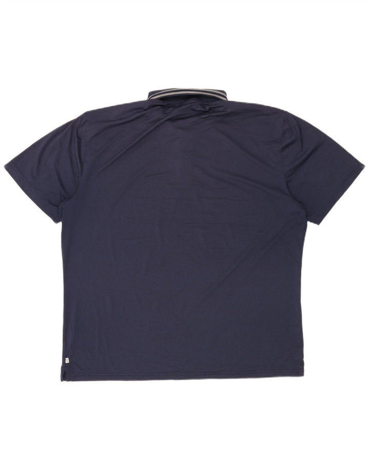 CALVIN KLEIN Mens Golf Polo Shirt XL Navy Blue Polyester