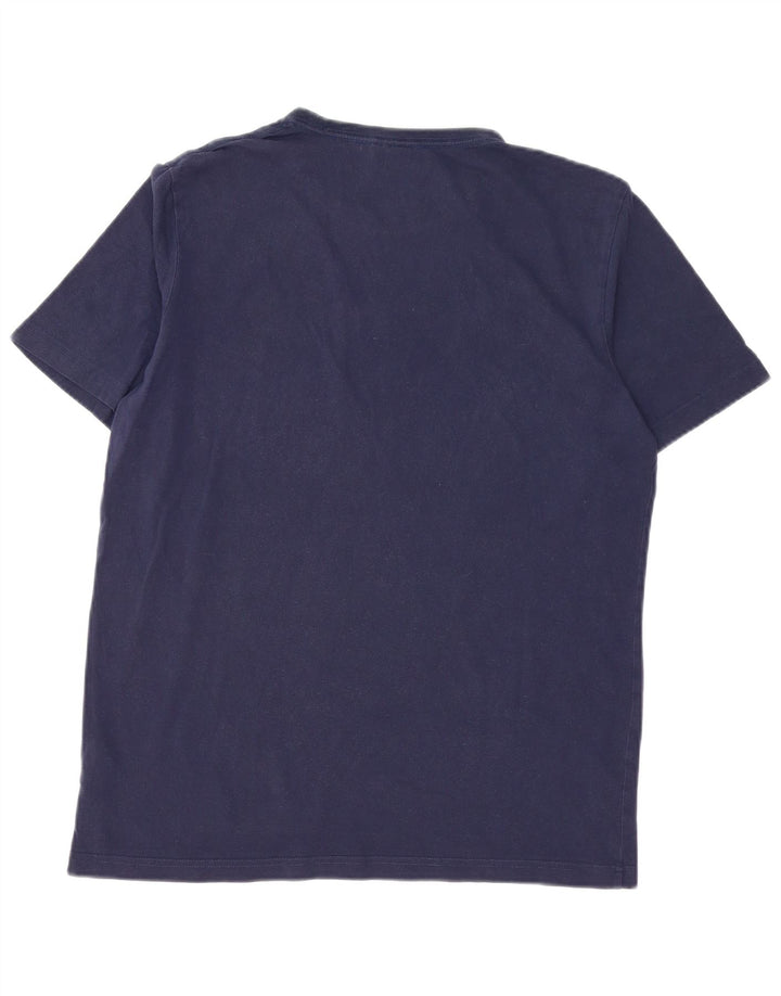 Puma Herren T-Shirt Top Large Marineblau Baumwolle