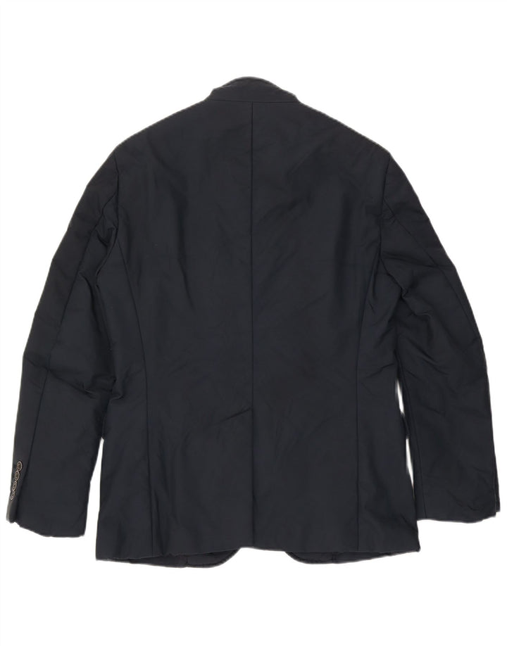 Refrigiwear Mens Blazer Windbreaker Jacket IT 48 Medium Navy Blue Nylon