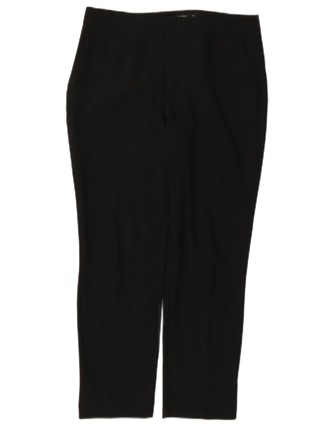 ZARA Womens Straight Suit Trousers EU 38 Small W28 L26 Black Polyester