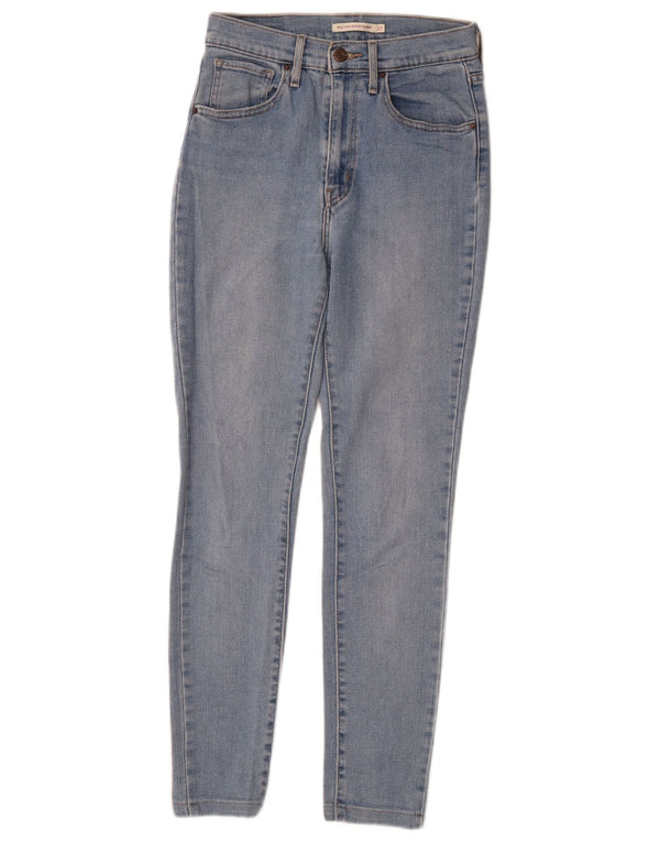 Levi's Damen Mile High Super Skinny Jeans W27 L28 Blaue Baumwolle