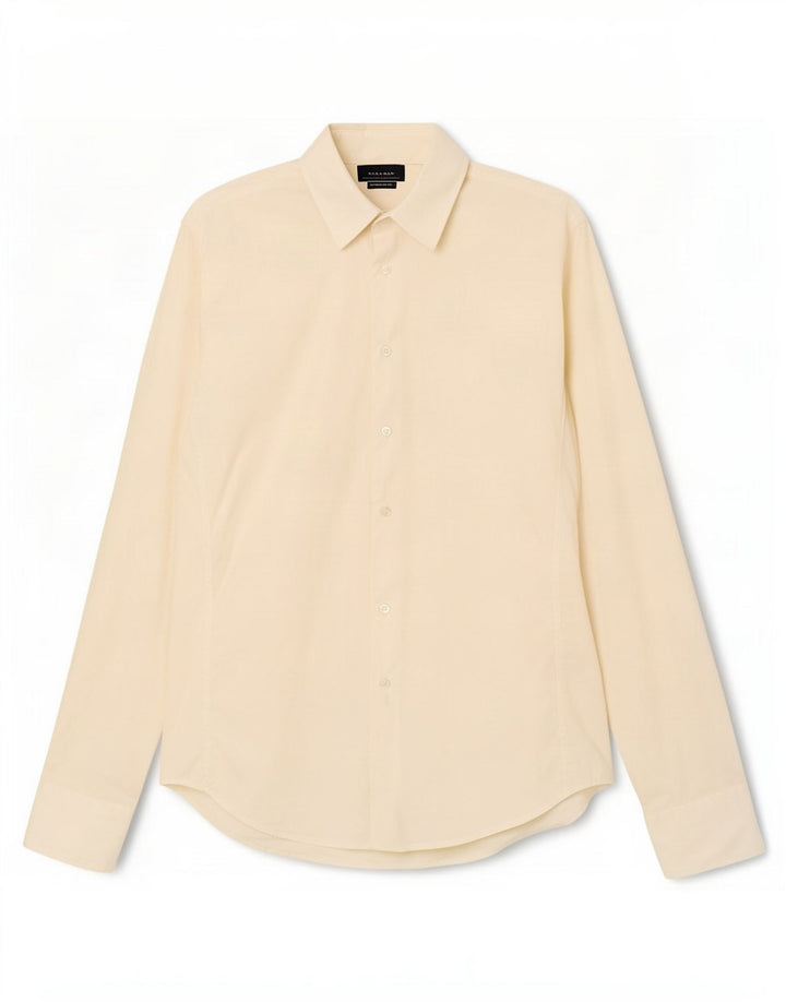 Zara Womens Extra Slim Fit skjorte Stor hvid bomuld