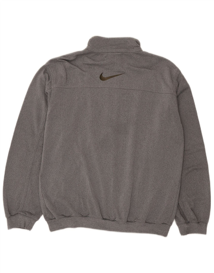Nike Boys Graphic Tracksuit Top Jacket 12-13 Years Large Grey Flecked