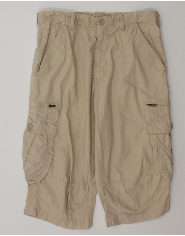 Marks & Spencer Herre Cargo Bermuda Shorts W34 Large Beige Bomuld