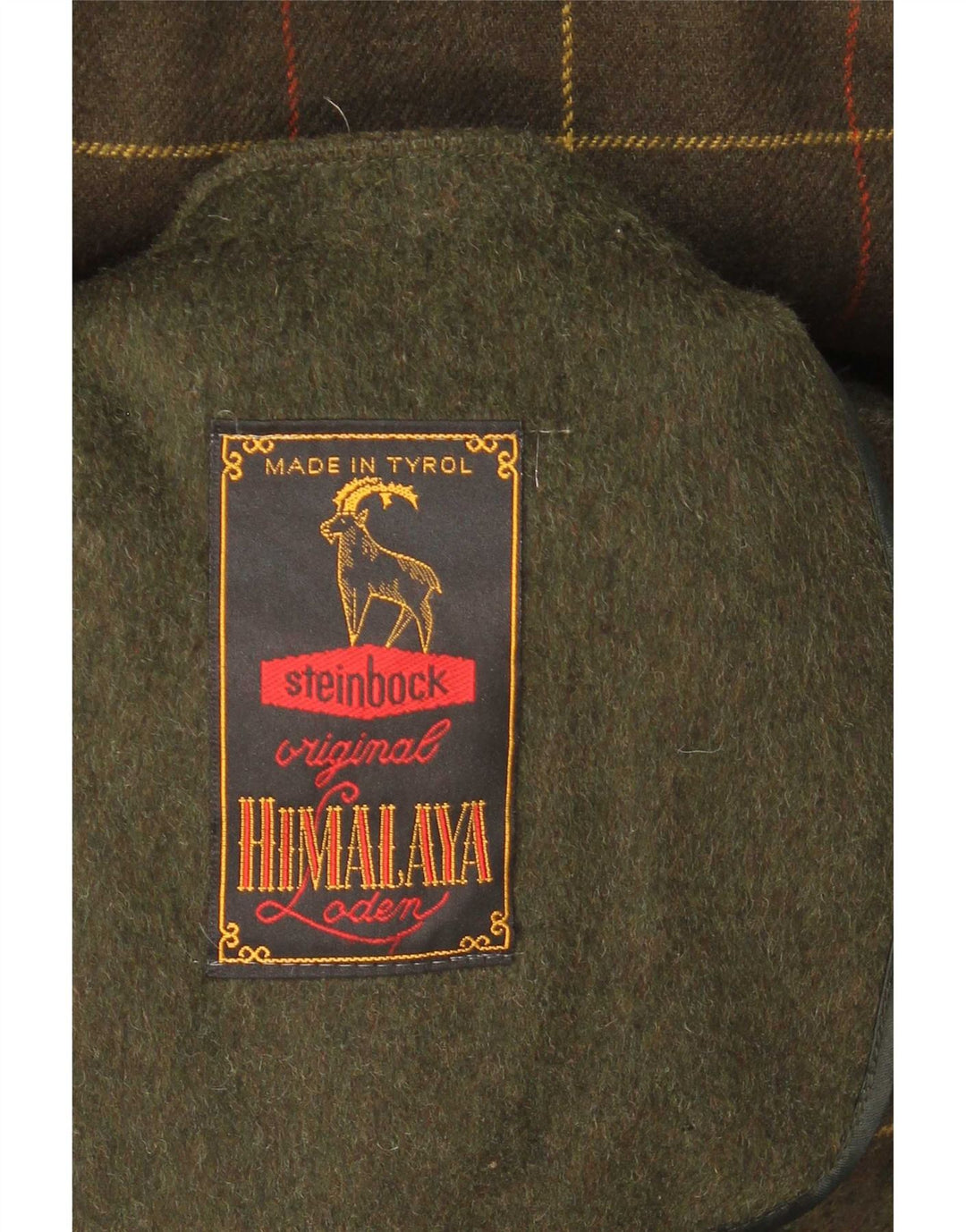 Steinbock Herren Mantel IT 48 Medium Khaki Wolle