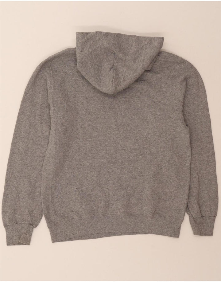 RUSSELL ATHLETIC Mens Graphic Hoodie Jumper Medium Grey Polyester Vintage Russell Athletic and Second-Hand Russell Athletic from Messina Hembry 