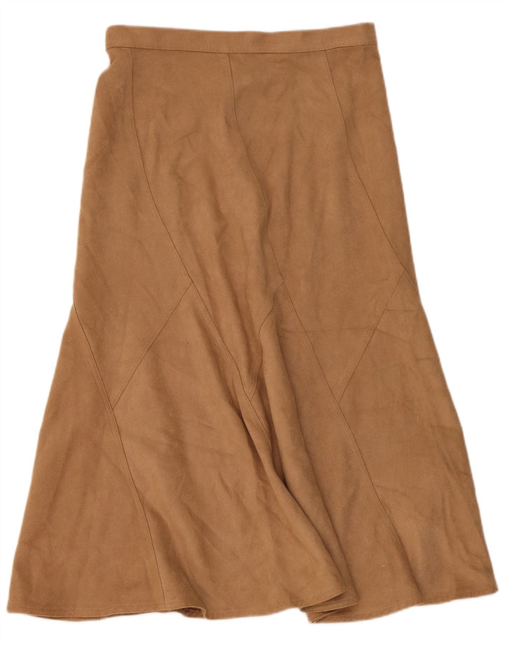 Marks & Spencer Womens A-Line Skirt UK 12 Medium W32  Beige Polyester
