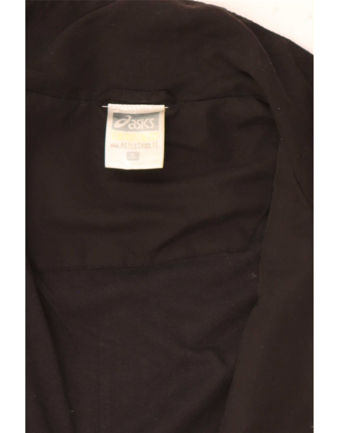 Asics Mens Graphic Tracksuit Top Jacket Small Black Colourblock Polyester