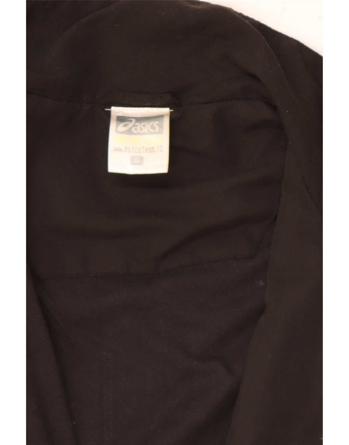 Asics Mens Graphic Tracksuit Top Jacket Small Black Colourblock Polyester
