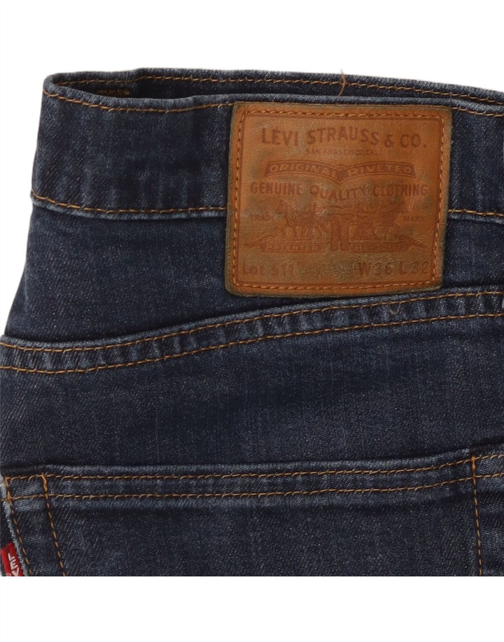 LEVI'S Mens 511 Tapered Jeans W36 L32 Blue Cotton