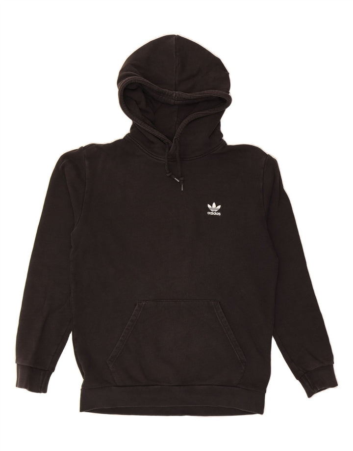 ADIDAS Mens Hoodie Jumper Medium Black Cotton Vintage Adidas and Second-Hand Adidas from Messina Hembry 