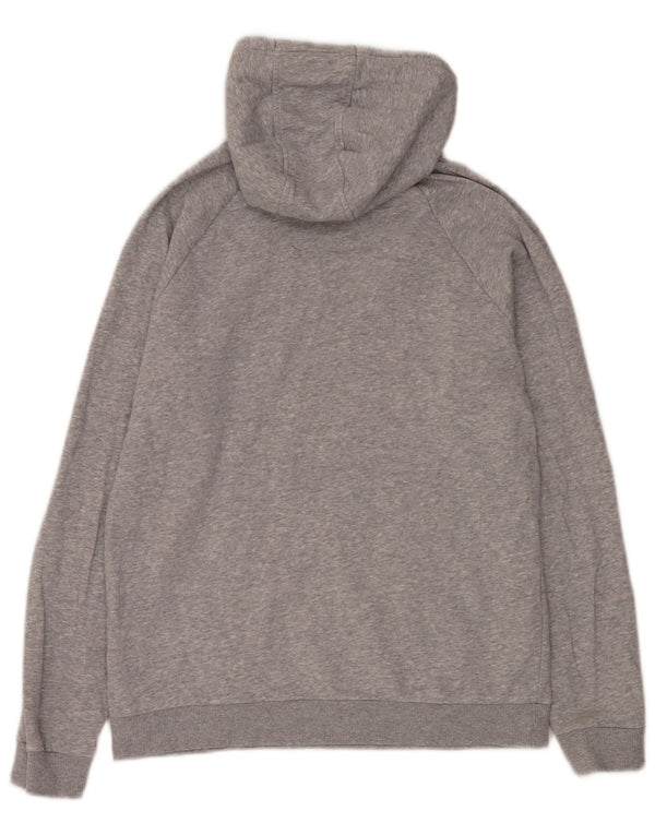Under Armour Mens Hoodie Jumper Medium Grey Flecked Cotton