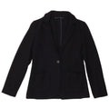 JIGSAW Giacca blazer da donna a 1 bottone UK 8 piccola in lana vergine blu navy