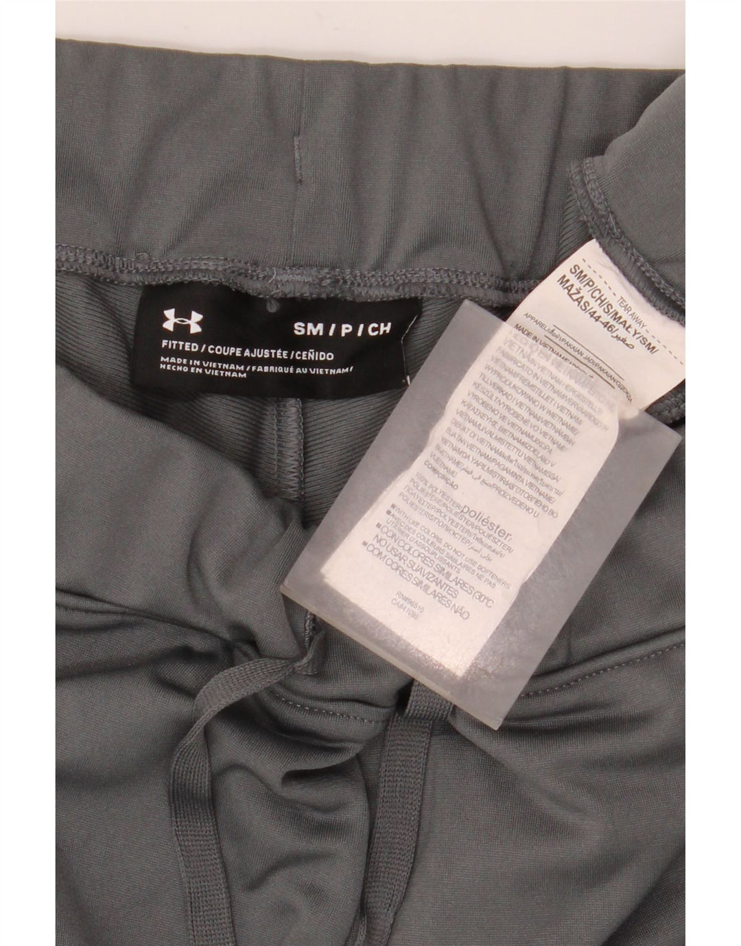 Under Armour Mens Straight Tracksuit Trousers Small Grey Colourblock