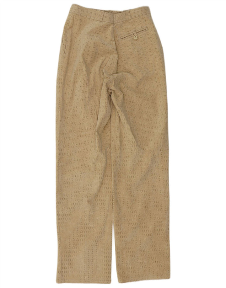C & A Womens Straight Chino Trousers EU 40 Medium W26 L30 Beige Rayon