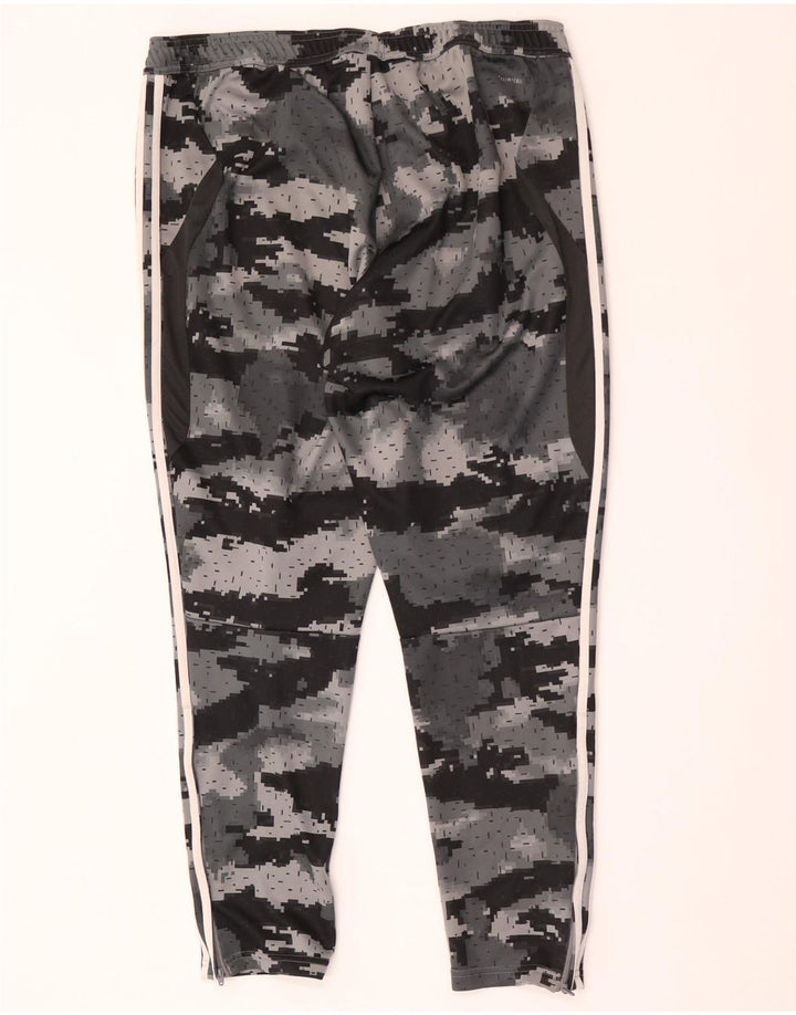ADIDAS Træningsdragt bukser til mænd XL Grå Camouflage Polyester