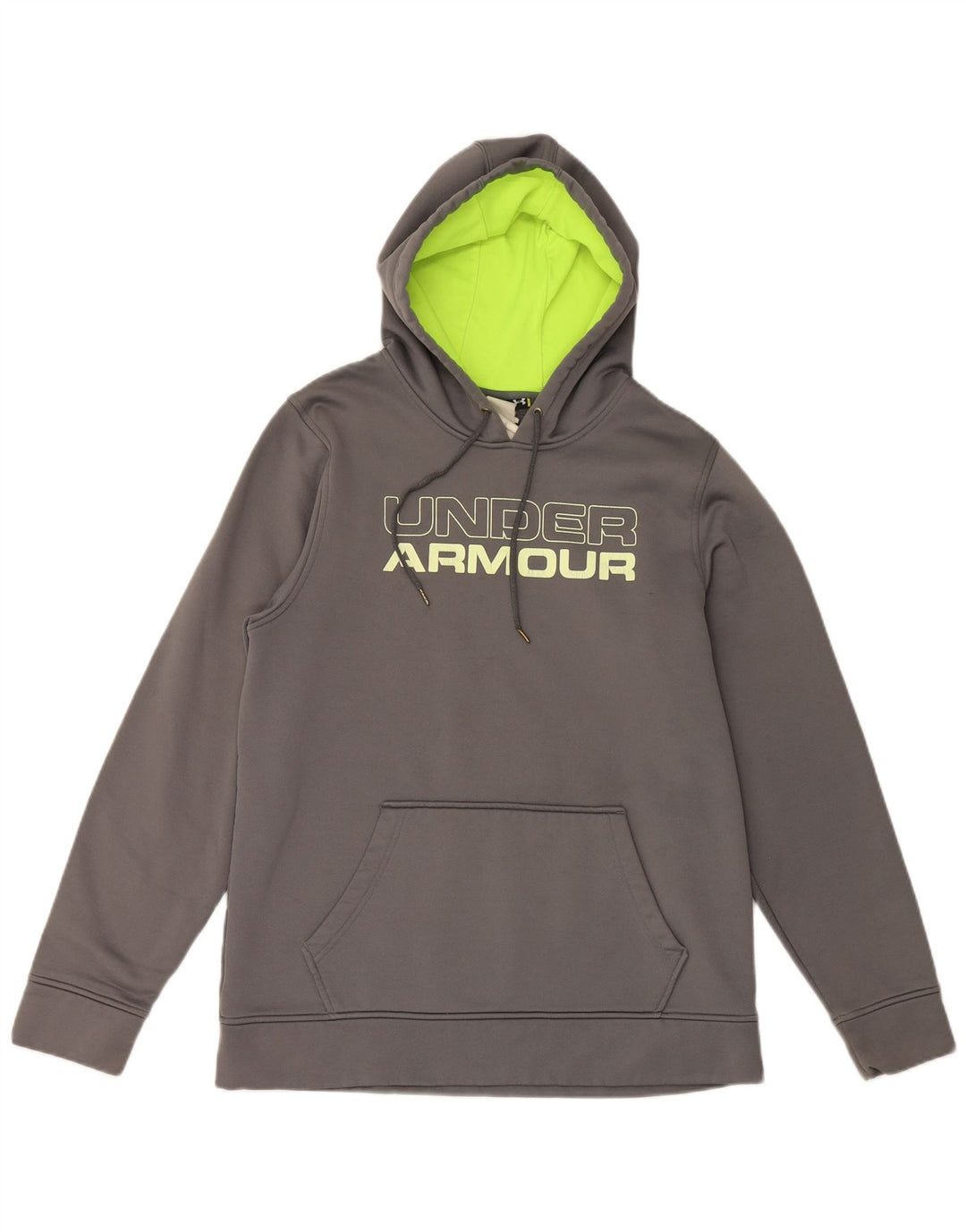 Under Armour Mens Graphic Hoodie Jumper Medium Grey