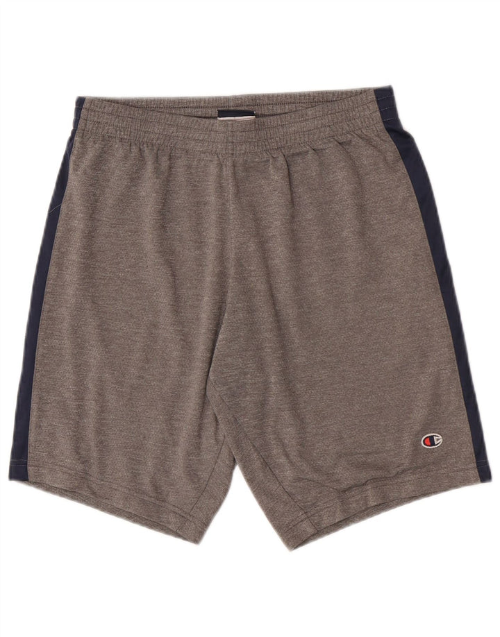 Champion Herre Sportshorts Små Grå Colourblock Polyester