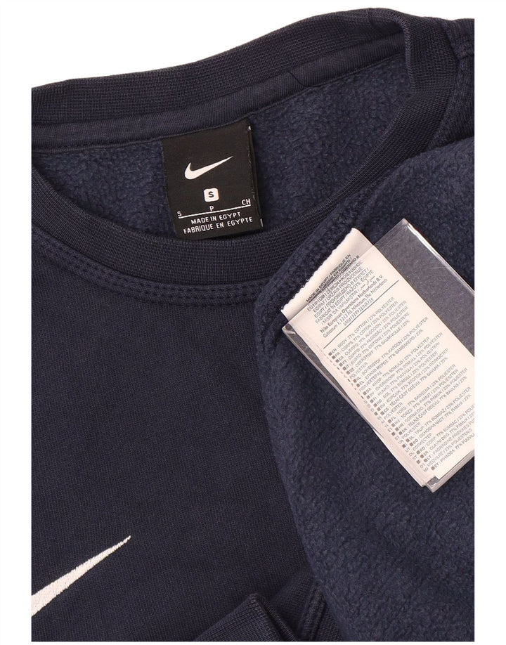 Nike Herren Sweatshirt Pullover Small Marineblau Baumwolle