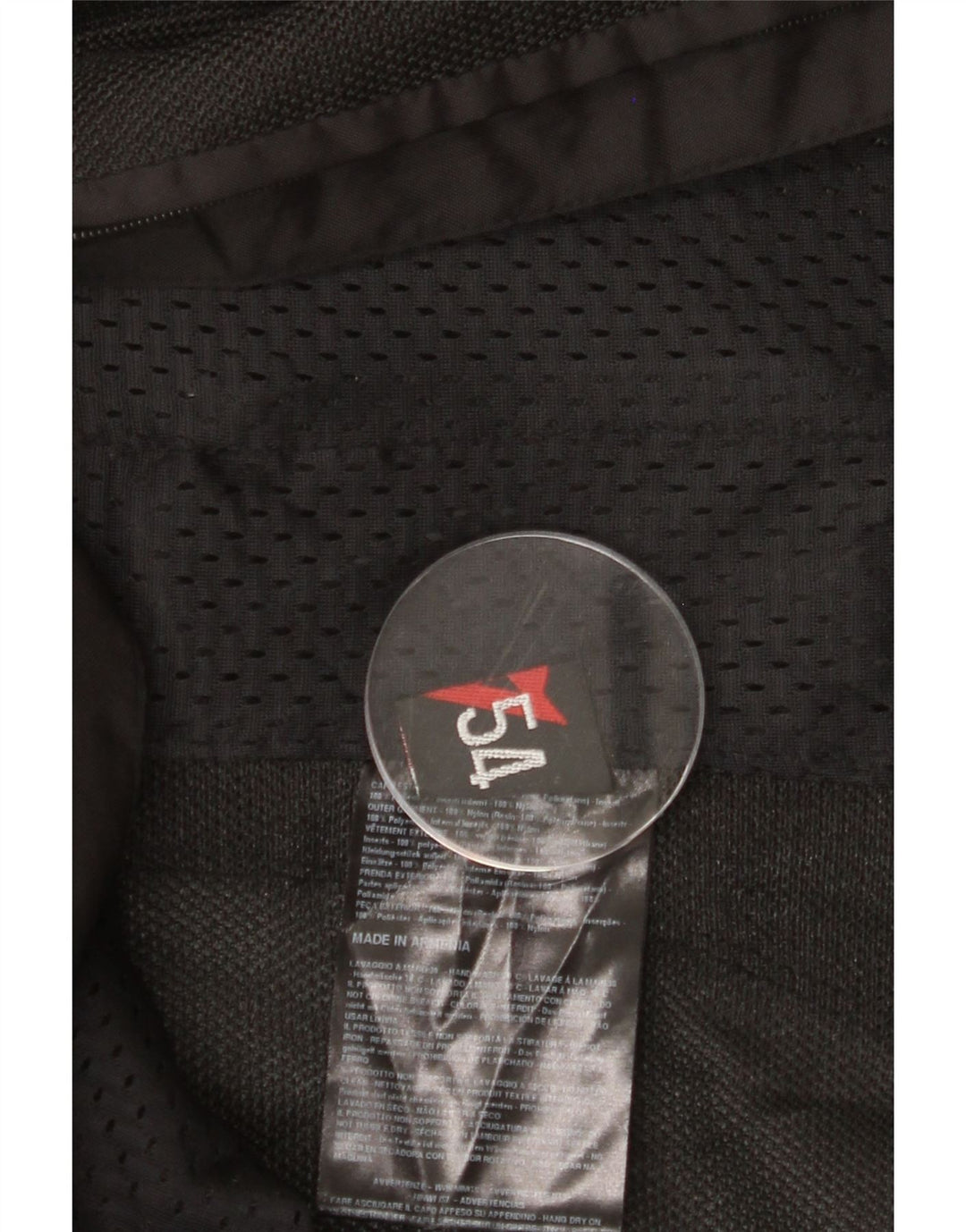 DAINESE Mens Racer Jacket IT 54 2XL Black Nylon Vintage Dainese and Second-Hand Dainese from Messina Hembry 