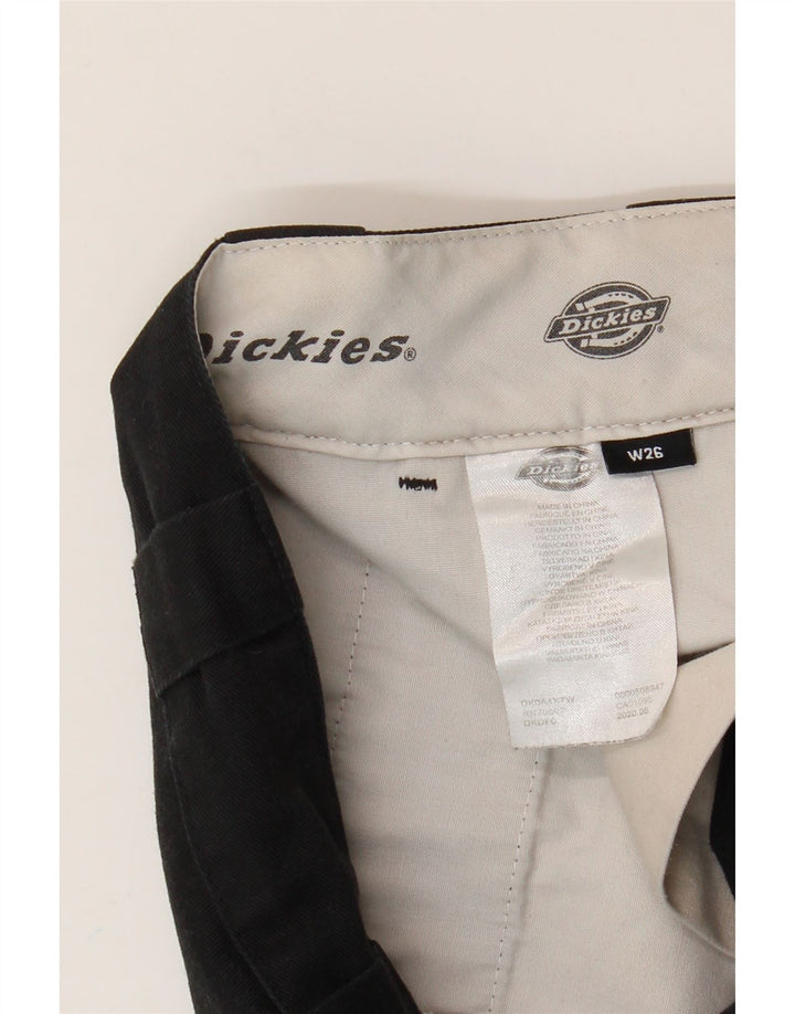Dickies Womens Wide Leg Chino Trousers W26 L28 Black Polyester