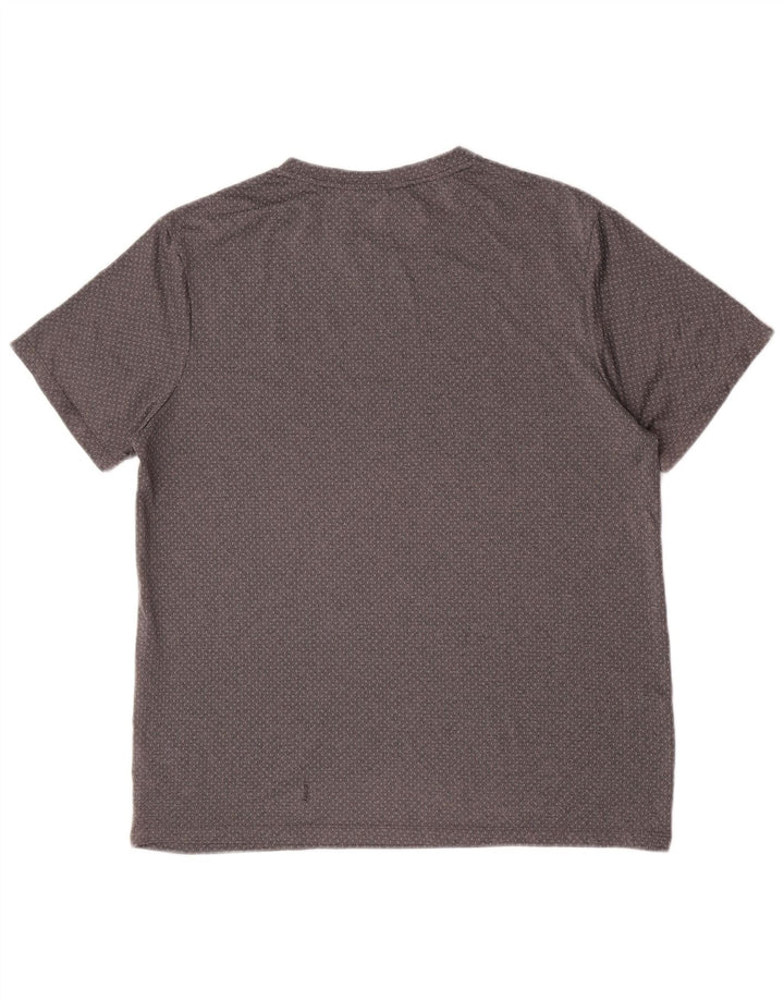 Fila Mens T-Shirt Top Large Grey Polyester