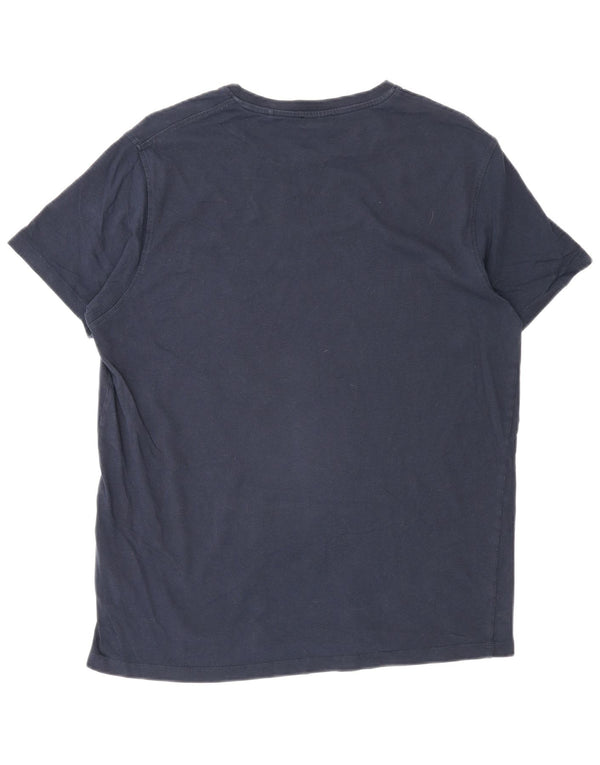 U.S. Polo Assn. Mens T-Shirt Top Medium Navy Blue Cotton