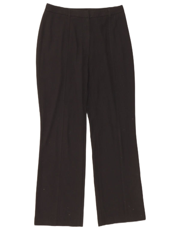 Marks & Spencer Pantalones casuales con corte de bota para mujer UK 12 Medium W30 L30 Negro