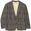 Tiglio Herre 2-knaps blazerjakke IT 50 Large Grå Houndstooth Virgin Wool