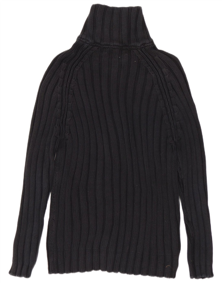 ZARA Mens Cardigan Sweater Large Black Cotton