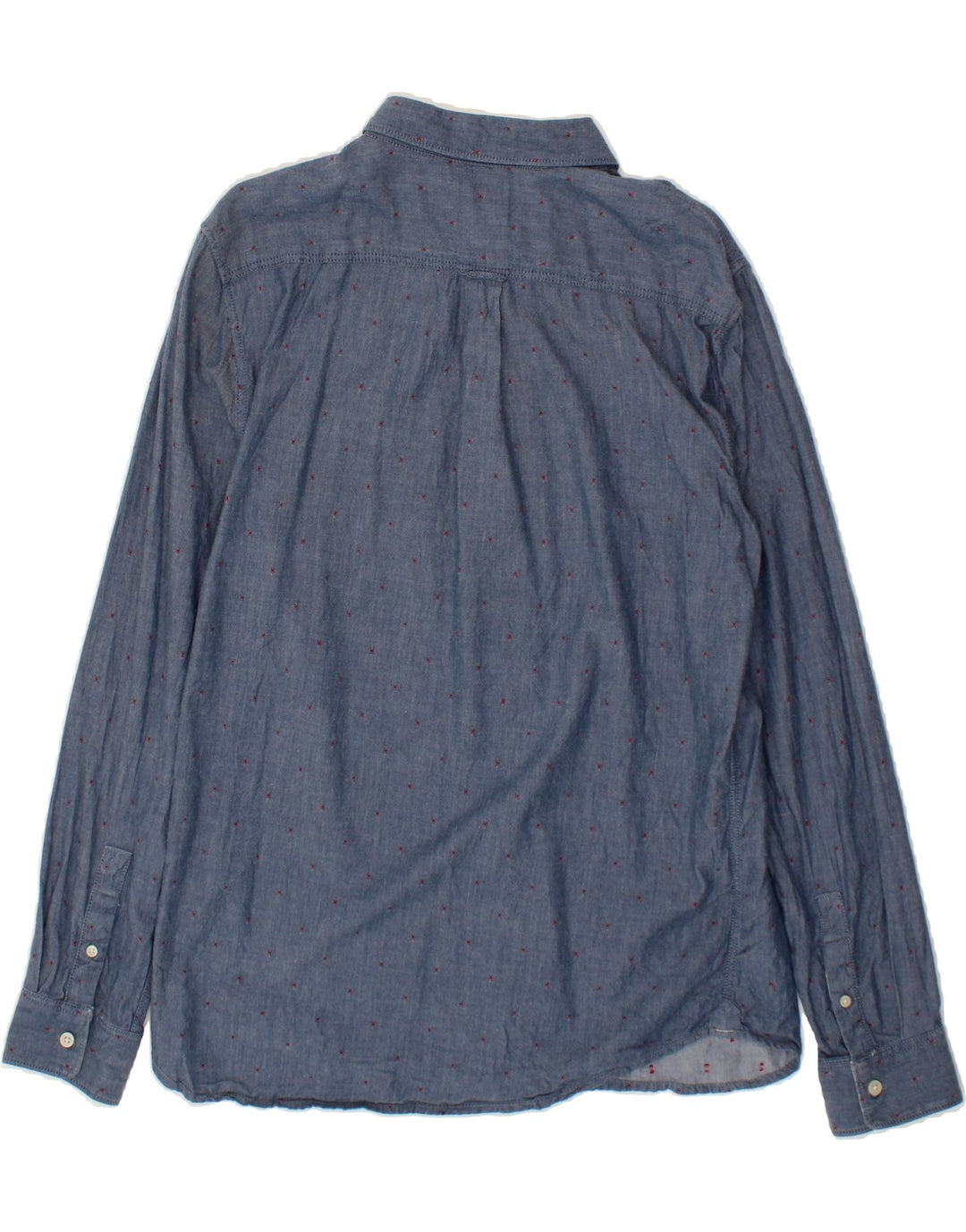 VANS Mens Shirt Large Blue Spotted Cotton Vintage Vans and Second-Hand Vans from Messina Hembry 