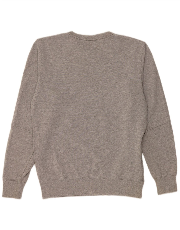 REEBOK Womens Oversized Sweatshirt Jumper UK 10 Small Grey Cotton