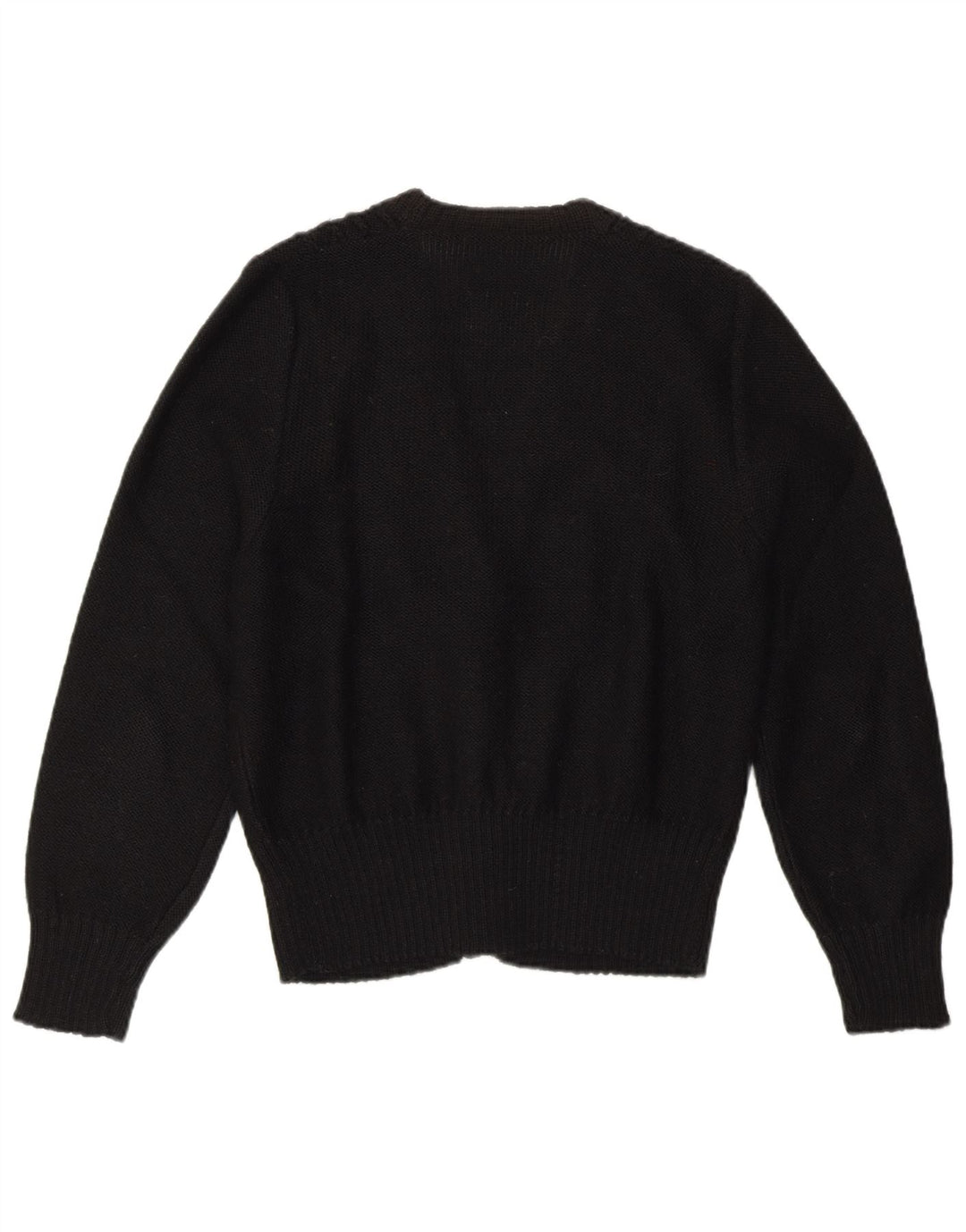 Vintage Womens Cardigan Sweater UK 10 Small Black