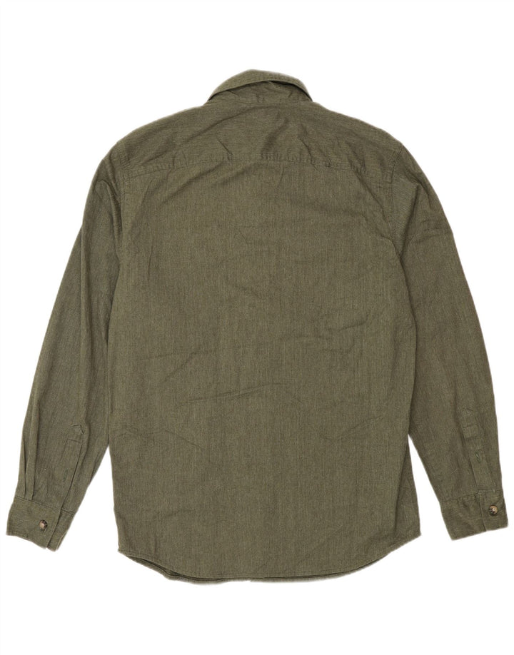 Koszula męska Wrangler, mała, bawełniana khaki