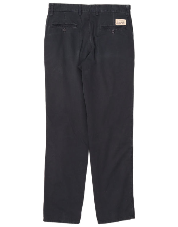Pantaloni chino dritti da uomo Avirex W32 L34 cotone blu navy