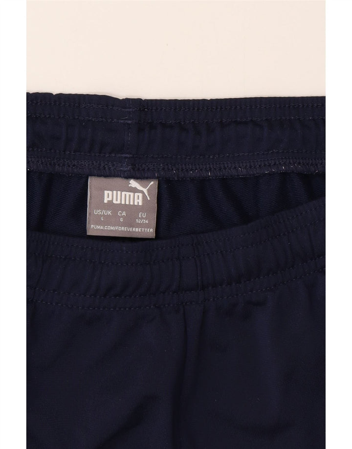 PUMA Mens Tracksuit Trousers Joggers Large  Navy Blue