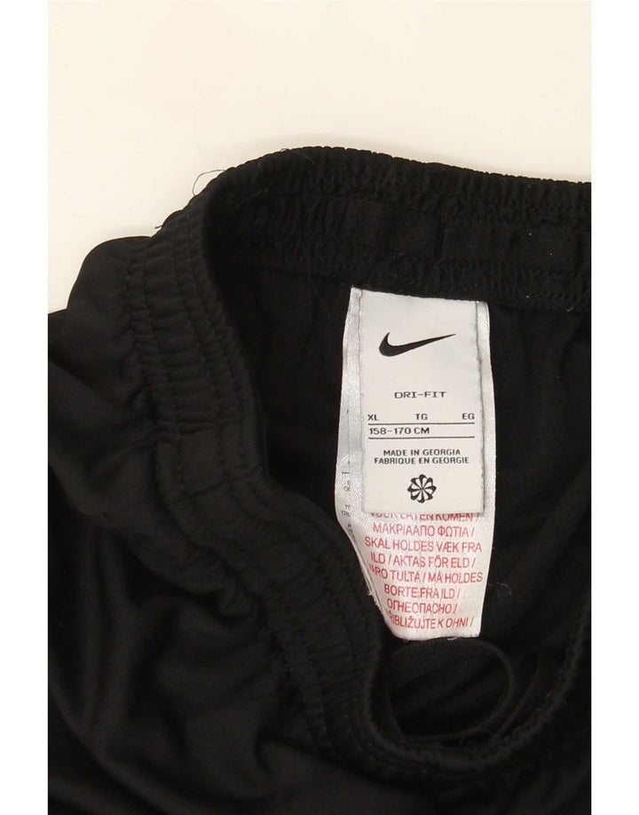 Nike Boys Dri Fit Tracksuit Trousers 13-14 Years XL Black Polyester
