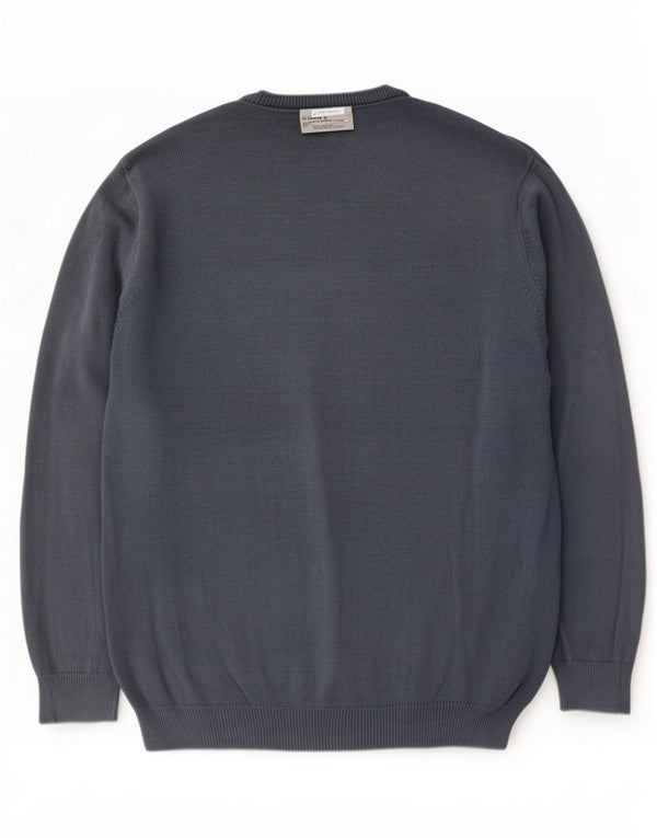 Marks & Spencer Mens Regular Fit Crew Neck Jumper Sweater Large Navy Blue